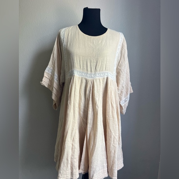 Spell & The Gypsy Collective Paloma Mini Dress Cream Boho Large - Picture 3 of 8